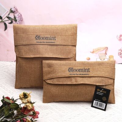 Paper Label Natural Jute Envelope Bag Custom Logo Printed Gift Eco Friendly