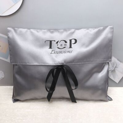 Clothes Packaging Envelope Pouch Silk Gift Satin Dust Bag Custom Logo Printed