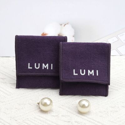 Necklace Earring Jewelry Dust Bag Envelope Cotton Twill Type Customized Printed