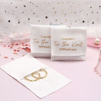 Soft Brush Canvas Envelope Jewelry Dust Bag Custom Logo Printed Lightweight