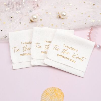 Brush Canvas Envelope Jewelry Pouch Custom Logo Printed For Earring Necklace