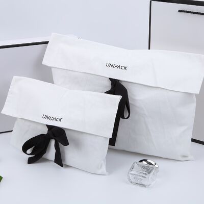 Custom Logo Printed Cotton Linen Envelope Bag - All Seasons Dust Bag with Multiple Stock Sizes for Gift Pouch