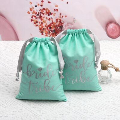 Muslin Drawstring Cotton Dust Bag Cosmetic Packaging Custom Logo Printing 8x10