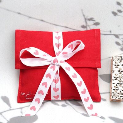 Luxury Envelope Cotton Dust Bag Custom Logo Printed Canvas Bag for Packing Jewelry