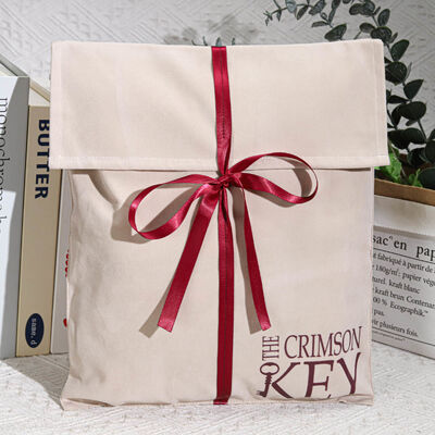 Large Capacity Beige Suede Clothing Pillow Envelope Storage Bag Customized Suede Envelope Packing Pouch