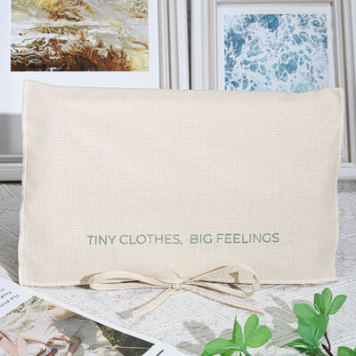 Ribbon Twill Cotton Envelope Bag Recyclable Washable for Clothes