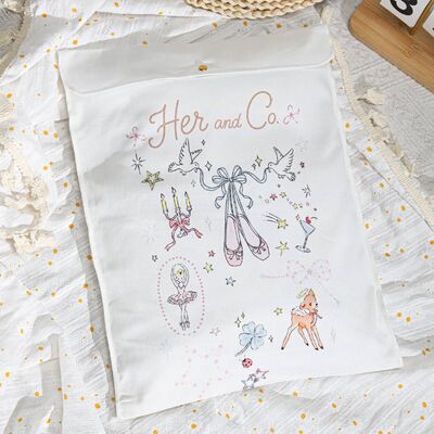 Custom Cotton Twill Clothing Pillow Packing Bag High End Cotton Gift Envelope Packaging Pouch