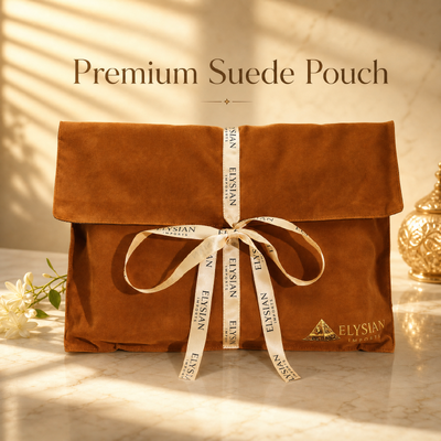 Luxury Brown Suede Apparel Packaging Envelope Pouch With Ribbon Custom Logo Printing Velvet Envelope Clothing Dust Pouch With Satin Lining