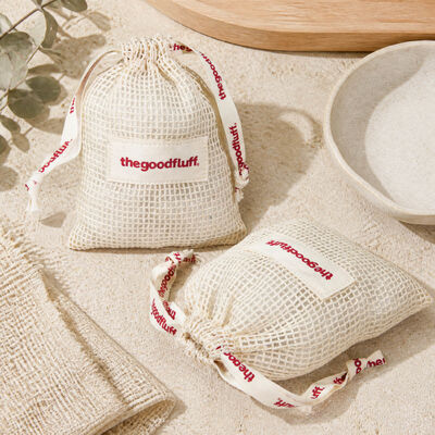 Wholesale Organic Cotton Mesh Soap Toiletries Drawstring Storage Bag Custom Fabric Label Muslin Cotton Perfume Drawstring Pouch