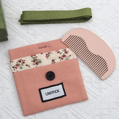 Pink Canvas Cotton Jewelry Dust Pouch Dustproof Tear Resistant