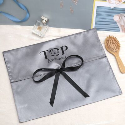 Clothes Packaging Envelope Pouch Silk Gift Satin Dust Bag Custom Logo Printed
