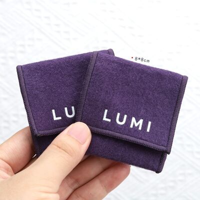 Mini Twill Cotton Flap Envelope Jewelry Pouch for Necklace Bracelet Ring Earring Packing