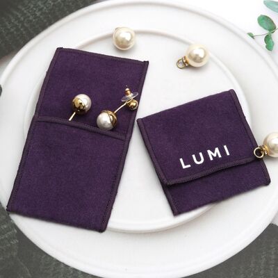 Mini Twill Cotton Flap Envelope Jewelry Pouch for Necklace Bracelet Ring Earring Packing