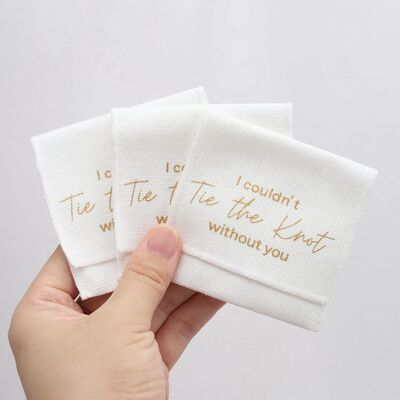 Brush Canvas Envelope Jewelry Pouch Custom Logo Printed For Earring Necklace