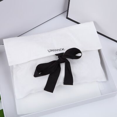 Custom Logo Printed Cotton Linen Envelope Bag - All Seasons Dust Bag with Multiple Stock Sizes for Gift Pouch