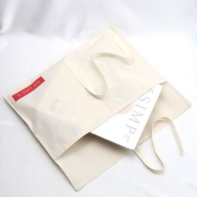 Cotton Muslin Envelope Bag With Bow Protecting Clothes Wallet Handbag