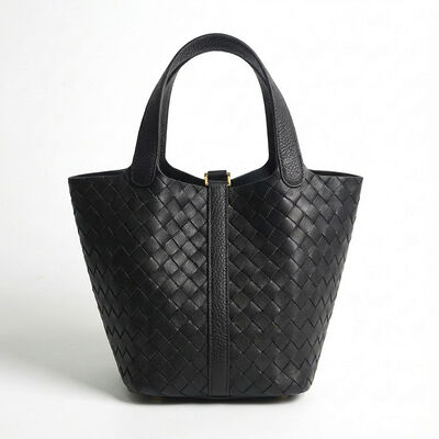 Lunch Basket Bucket Bag Custom Leather Women'S Bag Reusable