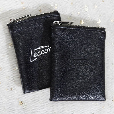 Customized Pu Leather Zipper Bag Waterproof Screen Printing Logo Pu Leather Zipper Pouch