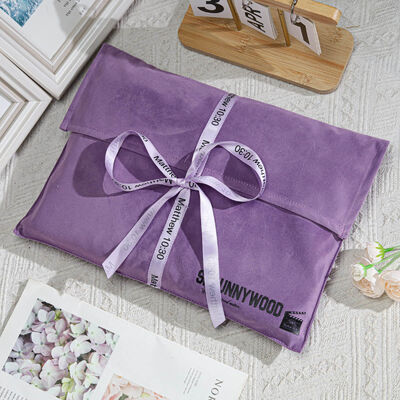 Personalized Suede Envelope Gift Bag With Logo High End Suede Flap Packaging Pouch
