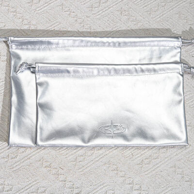 Custom Pu Leather Drawstring Pouch For Cosmetic Perfume Waterproof Pu Leather Drawstring Bag