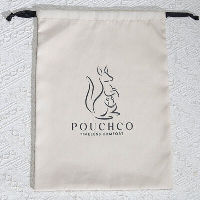 Large Capacity Cotton Twill Clothing Handbag Storage Bag Custom Logo 100% Cotton Drawstring Dust Pouch