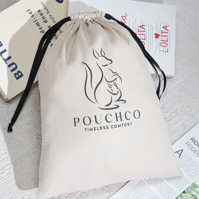Large Capacity Cotton Twill Clothing Handbag Storage Bag Custom Logo 100% Cotton Drawstring Dust Pouch