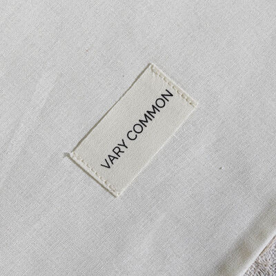 Reusable Organic Muslin Cotton Drawstring Dust Bag With Fabric Label Custom Cotton Cosmetic Underwear Storage Drawstring Bag