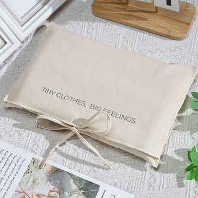 Ribbon Twill Cotton Envelope Bag Recyclable Washable for Clothes