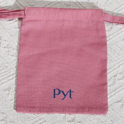 10x15cm Cotton Perfume Drawstring Storage Bag With Custom Logo Reusable Cotton Skincare Cosmetic Drawstring Pouch