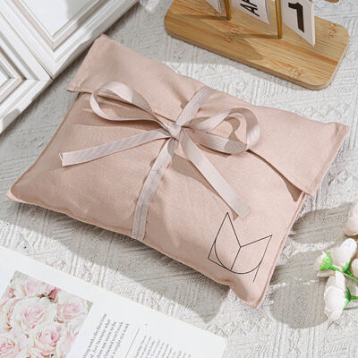 Ribbon Twill Cotton Envelope Bag Recyclable Washable for Clothes
