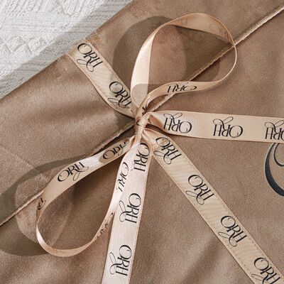 Super Soft Velvet Scarf Garment Packing Pouch With Ribbon Custom Logo Printed Velvet Clothing Gift Envelope Bag