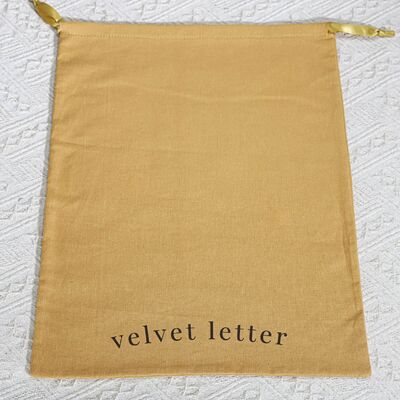 Muslin Cotton Dust Bag Drawstring Jewelry Pouch Eco Friendly 20x30cm