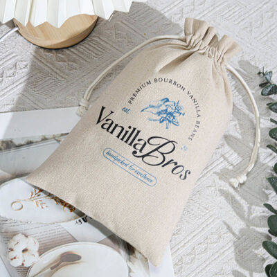 Organic Jute Coffee Beans Candle Drawstring Storage Bag Customized Jute Drawstring Dust Pouch