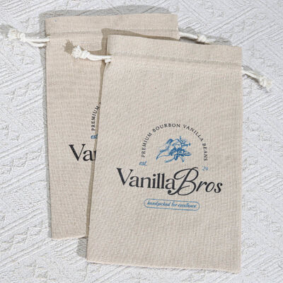 Organic Jute Coffee Beans Candle Drawstring Storage Bag Customized Jute Drawstring Dust Pouch