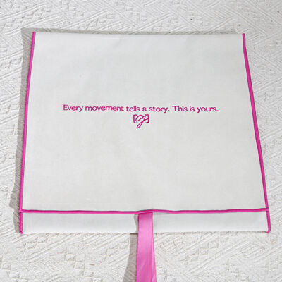 Large Velvet Envelope Pillow Garment Packaging Bag Custom Embroidery Logo Beige Velvet Envelope Pouch With Wavy Edge