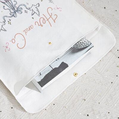 Custom Cotton Twill Clothing Pillow Packing Bag High End Cotton Gift Envelope Packaging Pouch