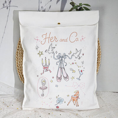Custom Cotton Twill Clothing Pillow Packing Bag High End Cotton Gift Envelope Packaging Pouch