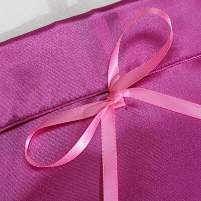 Custom Luxury Satin Envelope Packing Pouch With Ribbon Bow Free Design Satin Envelope Gift Bag