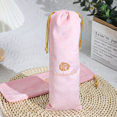 High Quality Velvet Perfume Jewelry Candle Packing Bag With Logo Customized Velvet Drawstring Gift Pouch