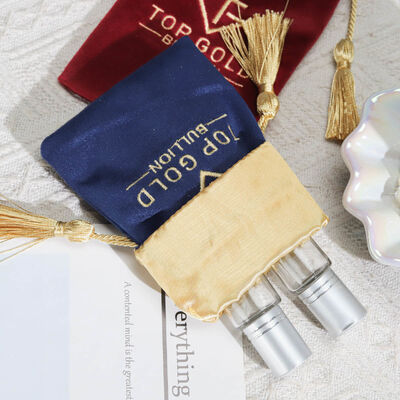 High Quality Velvet Perfume Jewelry Candle Packing Bag With Logo Customized Velvet Drawstring Gift Pouch