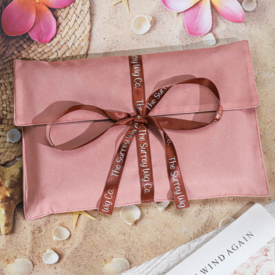 Luxury Pink Suede Gift Envelope Packing Bag With Ribbon Customized Velvet Book Clothing Storage Envelope Pouch With Satin Lining