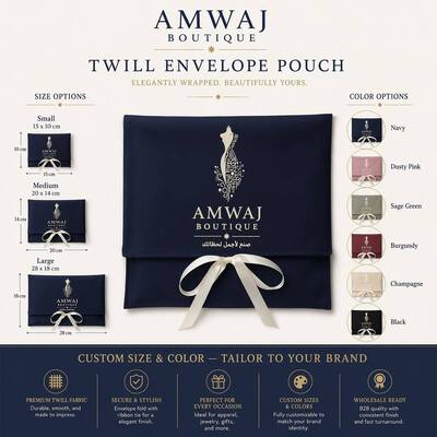 Custom Logo Premium Twill Fabric Gift Box Satin Ribbon Bow Luxury Jewelry Packaging for Necklace Bracelet Ring Wholesale OEM
