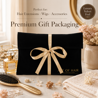 Custom Logo Printed Suede Envelope Gift Packaging Pouch Luxury Black Velvet Clothing Book Hair Extension Storage Flap Bag