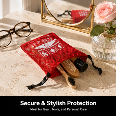 Custom Logo Printing Nylon Mesh Drawstring Dust Bag For Toiletries Red Nylon Candle Soap Storage Drawstring Pouch