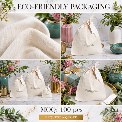 Organic Muslin Cotton Candle Toiletries Storage Drawstring Bag Custom Logo Natural Cotton Drawstring Cosmetic Dust Pouch
