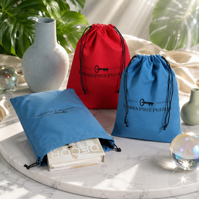 Custom Logo Printing Suede Underwear Handbag Drawstring Pouch Soft Velvet Drawstring Dust Bag For Cosmetic