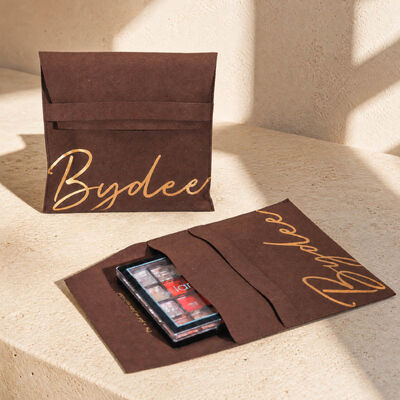 Custom Embossing Logo Microfiber Jewelry Envelope Packing Pouch Square Bottom Microfiber Envelope Bag With Button