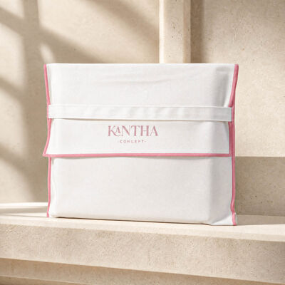 Recyclable Cotton Twill Clothing Envelope Dust Pouch with logo Custom Design Cotton Scarf Hair Extension Envelope Packing Bag