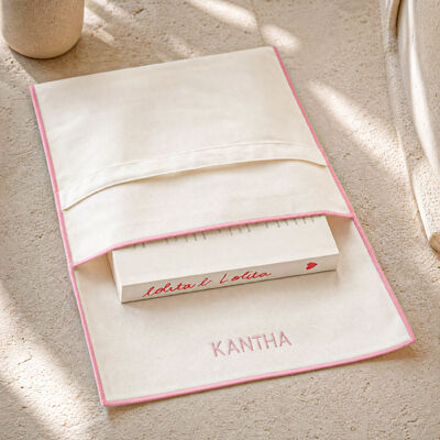Recyclable Cotton Twill Clothing Envelope Dust Pouch with logo Custom Design Cotton Scarf Hair Extension Envelope Packing Bag