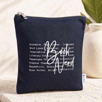 Custom Logo Canvas Zipper Pouch Printed Toiletry Travel Organizer Storage Bag Reusable Canvas Makeup Tools Dust Zipper Pouch